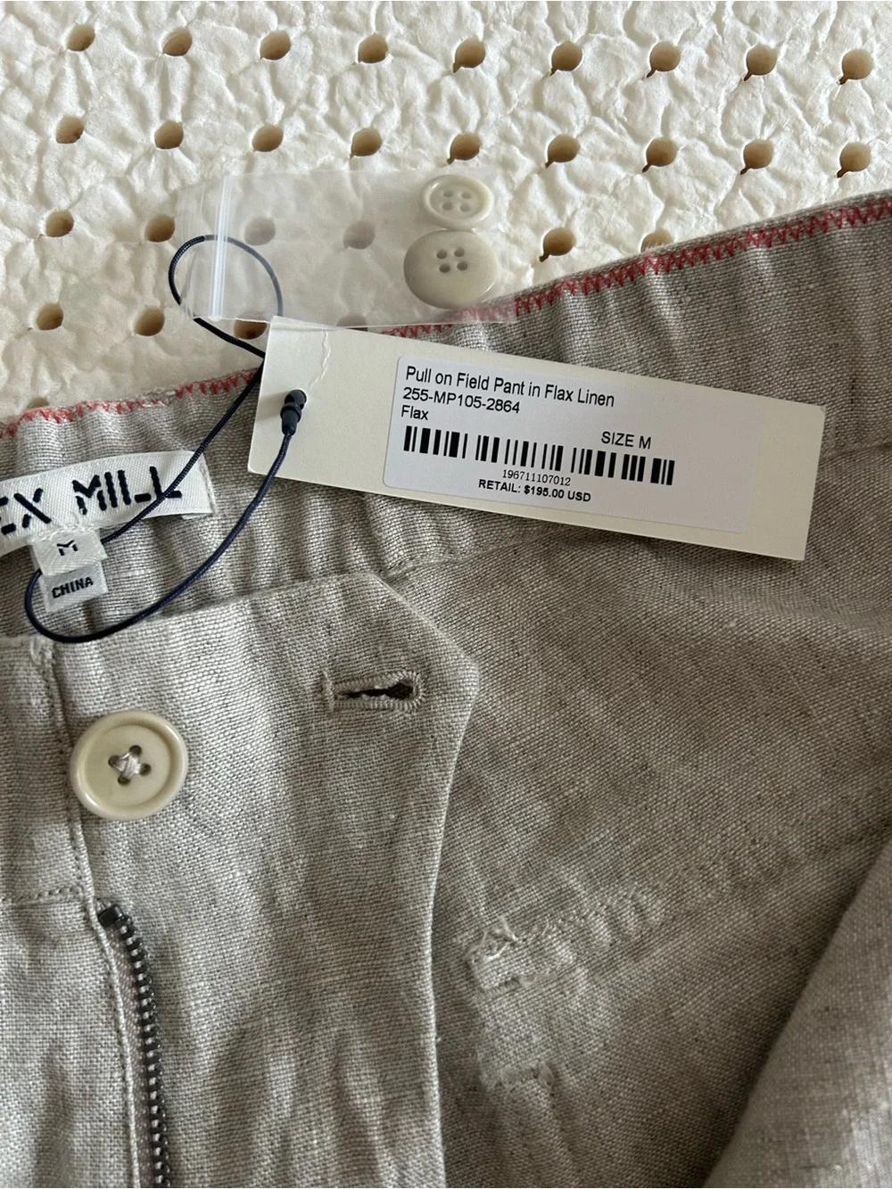 Alex Mill men’s pull on field pant